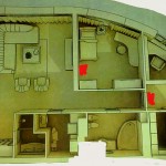 дизайн проект квартиры кондиционеры отмечены красным цветом